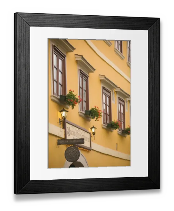 Framed Print : HUNGARY-WESTERN TRANSDANUBIA-Sopron: Restarant / Old Town Medieval Town Framed Print : HUNGARY-WESTERN TRANSDANUBIA-Sopron: Restarant / Old Town Medieval Town