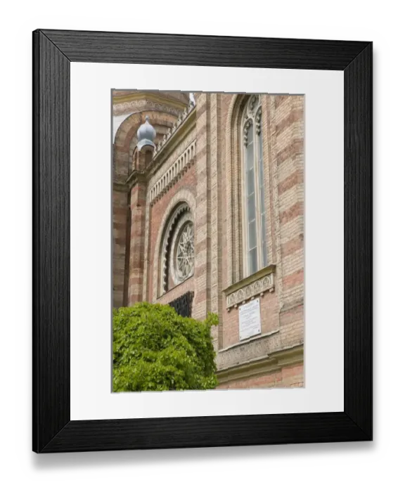 Framed Print : HUNGARY-WESTERN TRANSDANUBIA-Szombathely: Former Synagogue (b. 1881) and now Bela