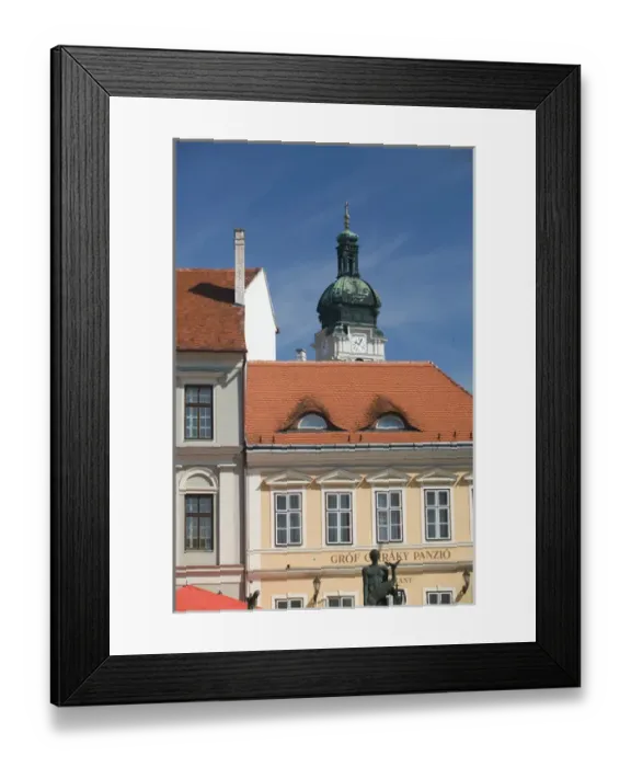 Framed Print : HUNGARY-WESTERN TRANSDANUBIA-Gyor: Becsi Kapu Ter Square View towards Gyor Cathedral Framed Print : HUNGARY-WESTERN TRANSDANUBIA-Gyor: Becsi Kapu Ter Square View towards Gyor Cathedral