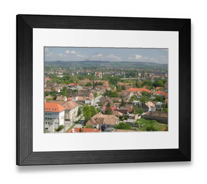 Framed Print : HUNGARY-WESTERN TRANSDANUBIA-Tata: Town View from Calvary Hill Lookout Tower Framed Print : HUNGARY-WESTERN TRANSDANUBIA-Tata: Town View from Calvary Hill Lookout Tower