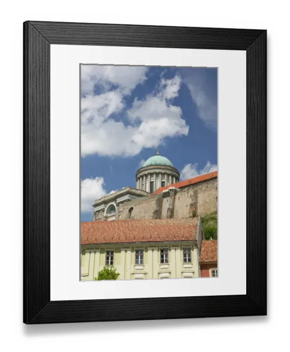 Framed Print : HUNGARY-DANUBE BEND-Estergom: View of Estergom Basilica (b. 1856) Largest Church Framed Print : HUNGARY-DANUBE BEND-Estergom: View of Estergom Basilica (b. 1856) Largest Church