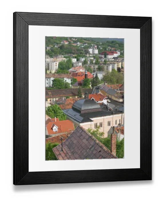 Framed Print : HUNGARY-DANUBE BEND-Estergom: Town View