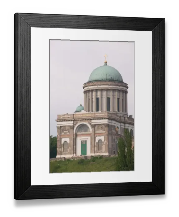 Framed Print : HUNGARY-DANUBE BEND-Estergom: View of Estergom Basilica (b. 1856) Largest Church Framed Print : HUNGARY-DANUBE BEND-Estergom: View of Estergom Basilica (b. 1856) Largest Church