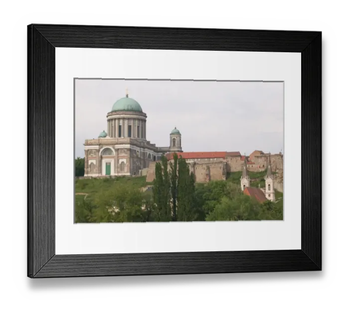 Framed Print : HUNGARY-DANUBE BEND-Estergom: View of Estergom Basilica (b. 1856) Largest Church Framed Print : HUNGARY-DANUBE BEND-Estergom: View of Estergom Basilica (b. 1856) Largest Church