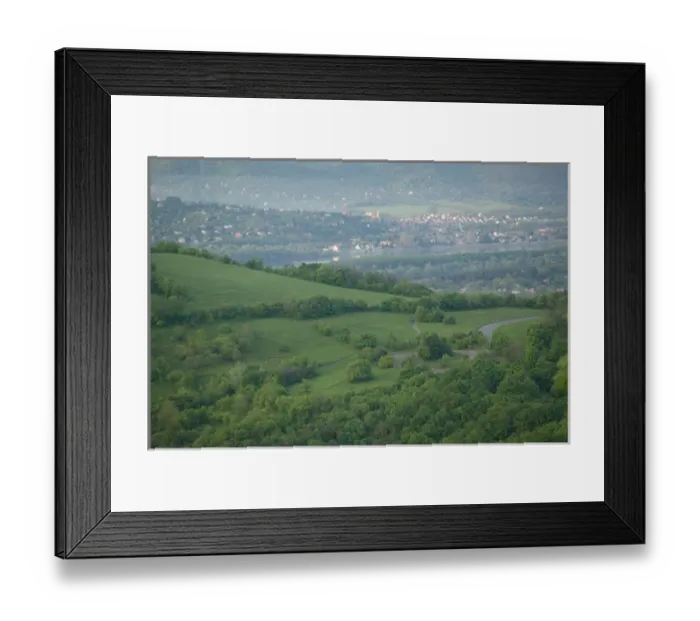 Framed Print : HUNGARY-DANUBE BEND-Visegrad: View of Danube River Hillsides Framed Print : HUNGARY-DANUBE BEND-Visegrad: View of Danube River Hillsides