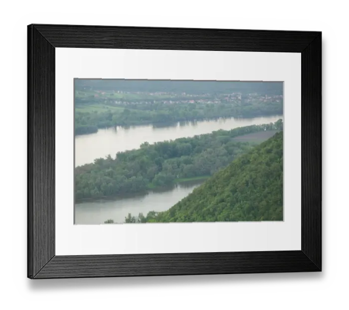 Framed Print : HUNGARY-DANUBE BEND-Visegrad: Szentendre Island View & Danube River Framed Print : HUNGARY-DANUBE BEND-Visegrad: Szentendre Island View & Danube River