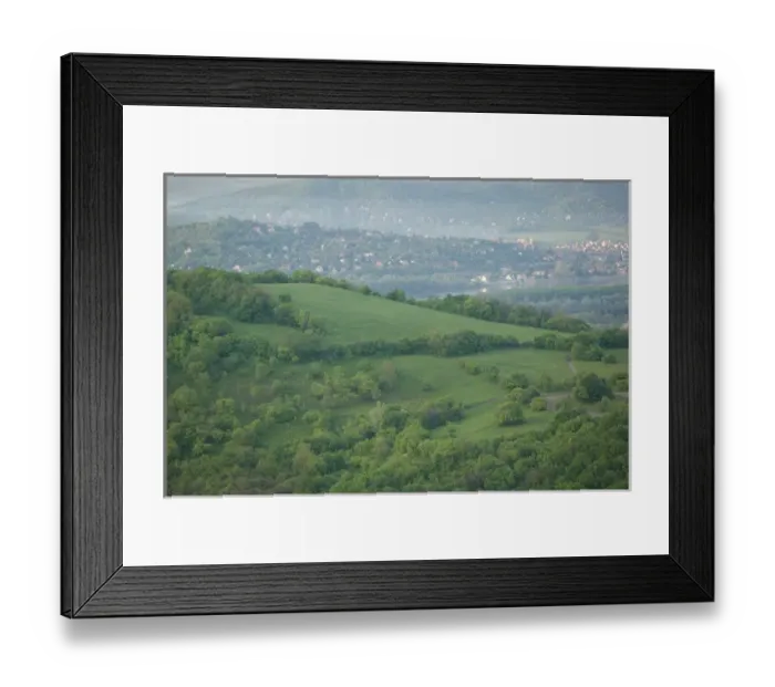 Framed Print : HUNGARY-DANUBE BEND-Visegrad: View of Danube River Hillsides Framed Print : HUNGARY-DANUBE BEND-Visegrad: View of Danube River Hillsides