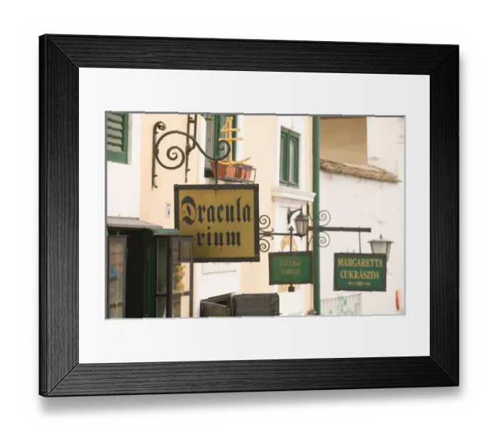 Framed Print : HUNGARY-DANUBE BEND-Szentendre: Dracularium- Dracula Museum Framed Print : HUNGARY-DANUBE BEND-Szentendre: Dracularium- Dracula Museum