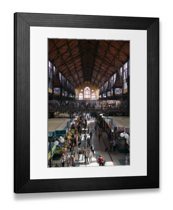 Framed Print : HUNGARY-Budapest: Pest Inner Town: Nagysarnok- Great Market Interior (NR)