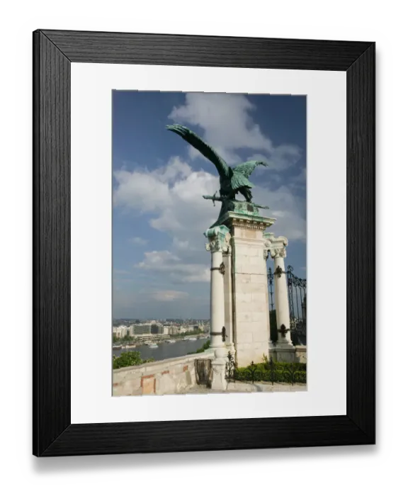 Framed Print : HUNGARY-Budapest: Buda / Castle Hill- The Turul Eagle (symbol of Magyar Tribes) Framed Print : HUNGARY-Budapest: Buda / Castle Hill- The Turul Eagle (symbol of Magyar Tribes)