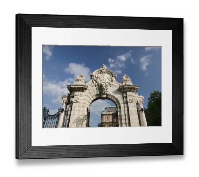 Framed Print : HUNGARY-Budapest: Buda / Castle Hill- The Corvinus Gate Framed Print : HUNGARY-Budapest: Buda / Castle Hill- The Corvinus Gate
