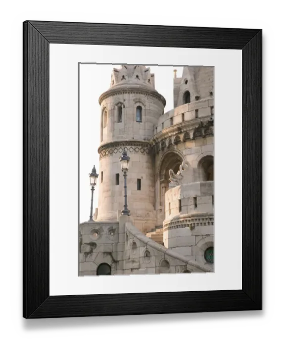 Framed Print : HUNGARY-Budapest: Buda  /  Castle Hill- Fishermans Bastion