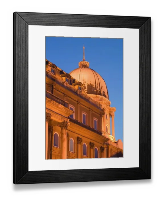 Framed Print : HUNGARY-Budapest: Buda / Castle Hill- Dome of Ludwig Museum / Evening Framed Print : HUNGARY-Budapest: Buda / Castle Hill- Dome of Ludwig Museum / Evening