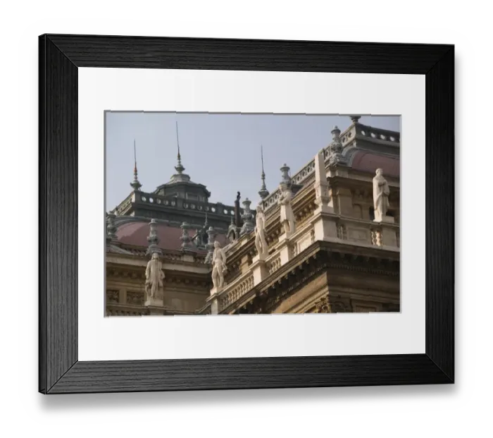 Framed Print : HUNGARY-Budapest: Pest- Detail  /  Hungarian State Opera House