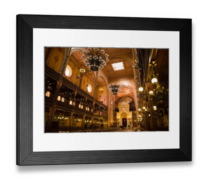 Framed Print : HUNGARY-Budapest: The Great Synagogue - Biggest in Europe Interior