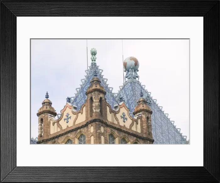 Framed Print : HUNGARY-Budapest: Hungarian Art Nouveau: Detail of the Geological Institute (b Framed Print : HUNGARY-Budapest: Hungarian Art Nouveau: Detail of the Geological Institute (b