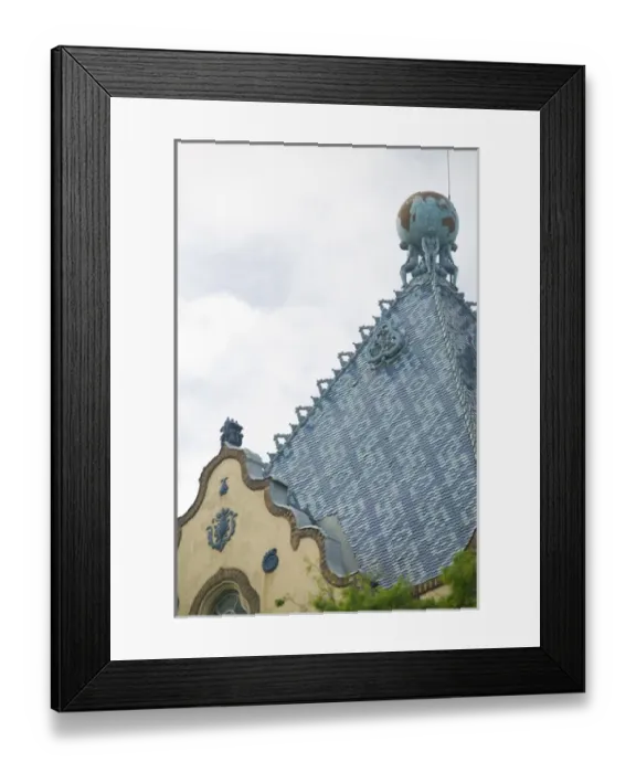 Framed Print : HUNGARY-Budapest: Hungarian Art Nouveau: Detail of the Geological Institute (b Framed Print : HUNGARY-Budapest: Hungarian Art Nouveau: Detail of the Geological Institute (b