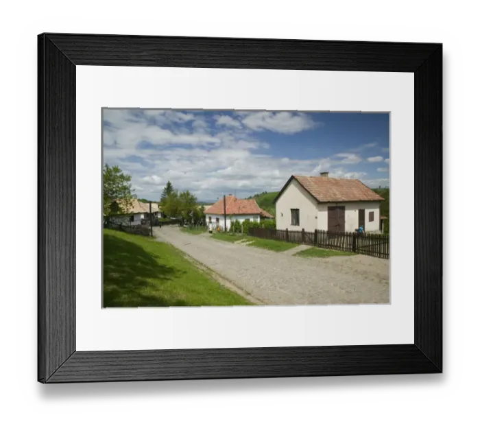 Framed Print : HUNGARY-Northern Uplands / Cserhat Hills-Holloko: Hungarys most beautiful Village / Unesco Framed Print : HUNGARY-Northern Uplands / Cserhat Hills-Holloko: Hungarys most beautiful Village / Unesco