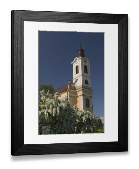 Framed Print : HUNGARY-Northern Uplands / Bukk Hills-Egerbakta: Town Church Framed Print : HUNGARY-Northern Uplands / Bukk Hills-Egerbakta: Town Church