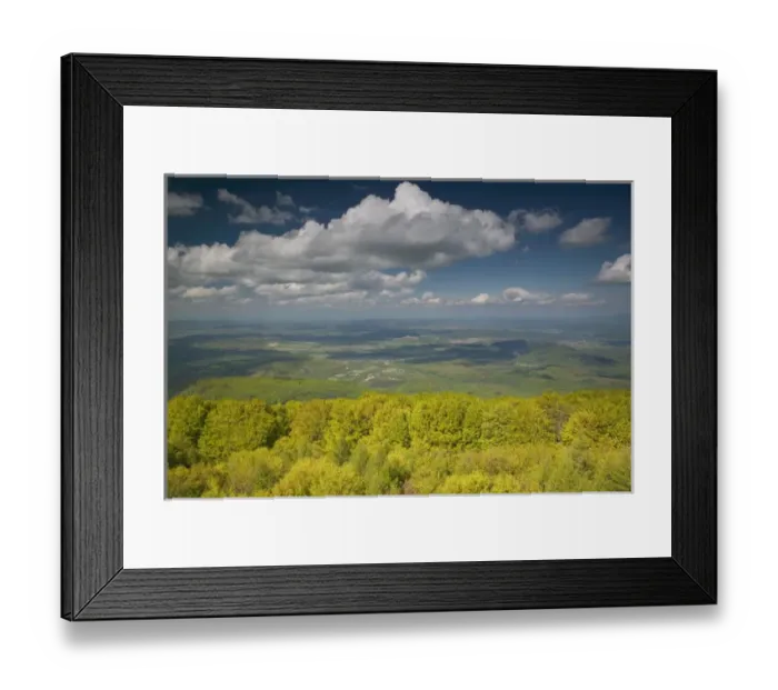 Framed Print : HUNGARY-Northern Uplands  /  Matra Hills-Kekesteto: Mt. Kekes- Tallest Mountain in Hungary