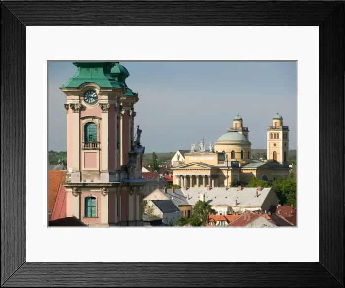 Framed Print : HUNGARY-Northern Uplands- EGER: Minortite Church & Basilica Framed Print : HUNGARY-Northern Uplands- EGER: Minortite Church & Basilica