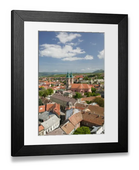 Framed Print : HUNGARY-Northern Uplands- EGER: Town & Minorite Church from Lyceum Rooftop Framed Print : HUNGARY-Northern Uplands- EGER: Town & Minorite Church from Lyceum Rooftop