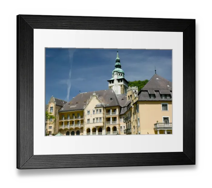 Framed Print : HUNGARY-Northern Uplands- BUKK HILLS: LILLAFURED: The Palota Hotel - (Luxury