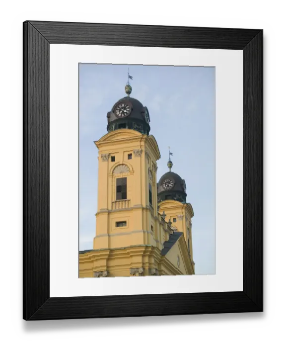 Framed Print : HUNGARY-Eastern Plain- DEBRECEN: Kalvin ter Square - The Great Church (b. 1821) Framed Print : HUNGARY-Eastern Plain- DEBRECEN: Kalvin ter Square - The Great Church (b. 1821)