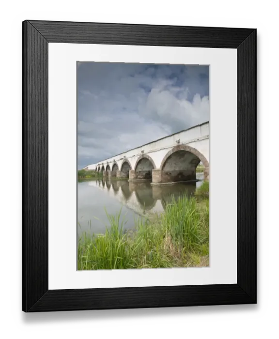 Framed Print : HUNGARY-Great Plain- HORTBAGY: Hungarys Cowboy Country Nine Hole Bridge-Longest Framed Print : HUNGARY-Great Plain- HORTBAGY: Hungarys Cowboy Country Nine Hole Bridge-Longest