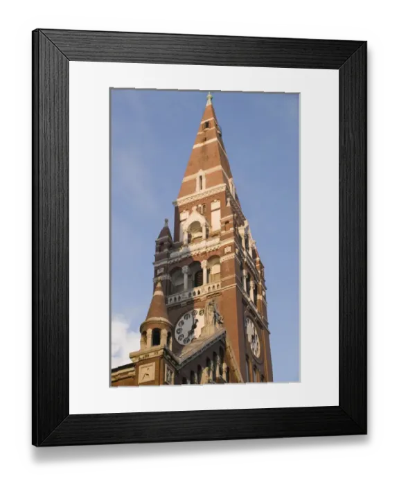 Framed Print : HUNGARY-Great Plain-SZEGED: The Votive Church (completed in 1930) Framed Print : HUNGARY-Great Plain-SZEGED: The Votive Church (completed in 1930)