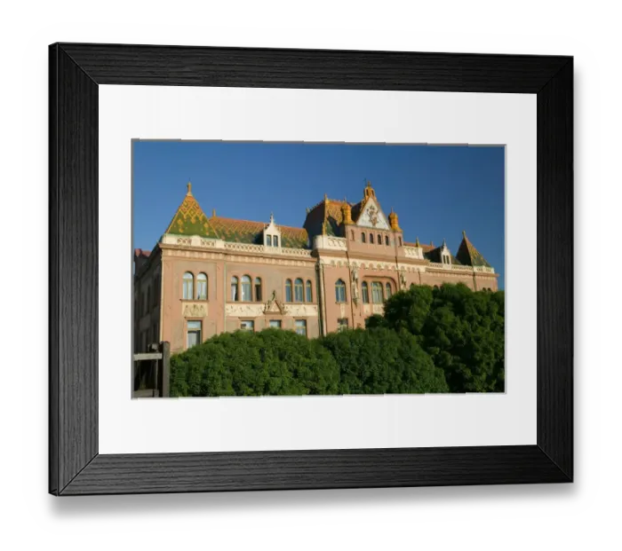 Framed Print : HUNGARY-Southern Transdanubia-PECS: Art Nouveau Style Main Post Office