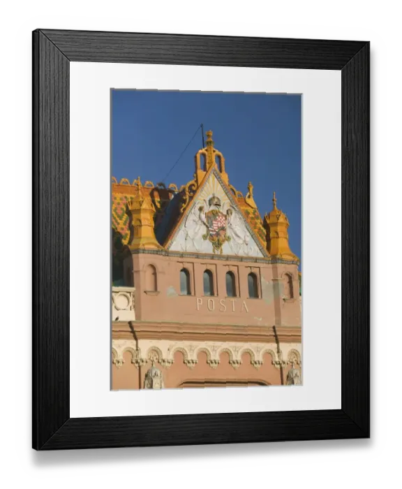 Framed Print : HUNGARY-Southern Transdanubia-PECS: Art Nouveau Style Main Post Office