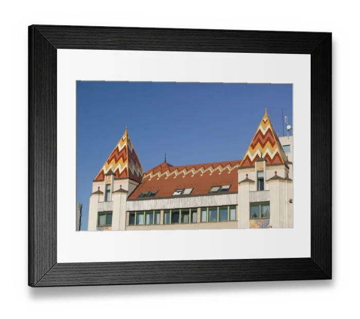 Framed Print : HUNGARY-Southern Transdanubia-PECS: Neo Art Nouveau Style Office Building Detail Framed Print : HUNGARY-Southern Transdanubia-PECS: Neo Art Nouveau Style Office Building Detail