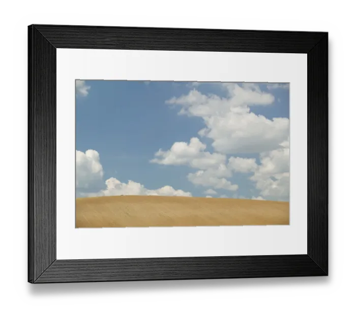 Framed Print : HUNGARY-Southern Transdanubia-KOMLO: Transdanubian Farm Fields
