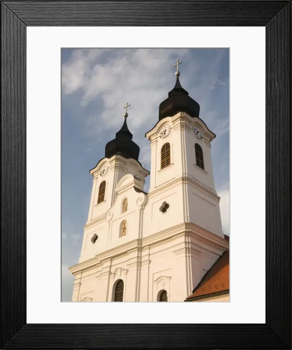 Framed Print : HUNGARY-Lake Balaton Region-TIHANY: The Abbey Church (b. 1754) Framed Print : HUNGARY-Lake Balaton Region-TIHANY: The Abbey Church (b. 1754)