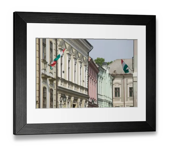 Framed Print : HUNGARY-Lake Balaton Region-VESZPREM: Castle Hill- Building Detail