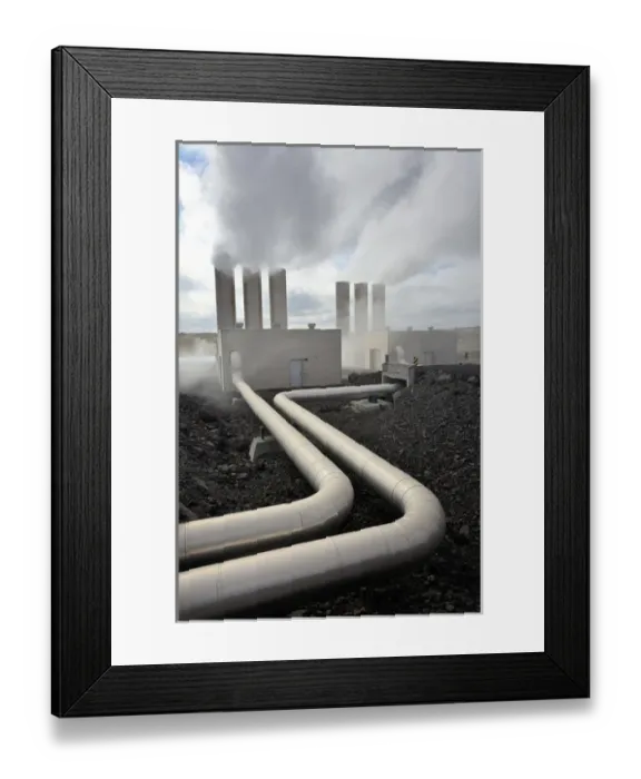 Framed Print : Geothermal Plant, Iceland