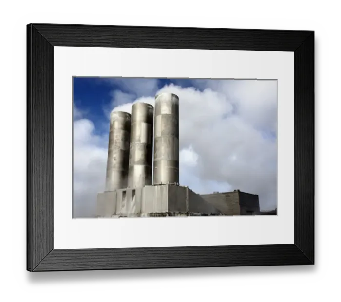 Framed Print : Geothermal Plant, Iceland Framed Print : Geothermal Plant, Iceland