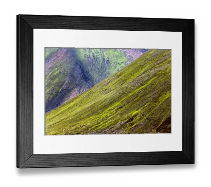 Framed Print : Volcanic mountain slope, Iceland