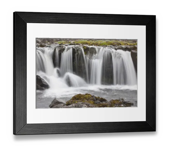 Framed Print : Waterfall, Iceland Framed Print : Waterfall, Iceland