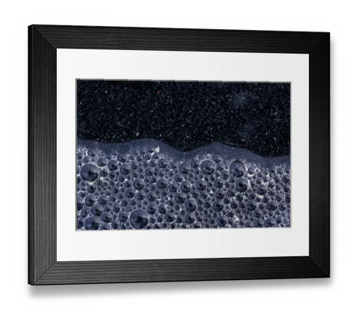 Framed Print : Europe, Iceland. Bubbles generated in geothermic pool