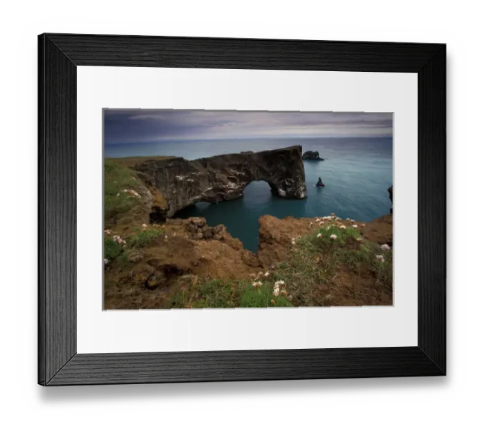 Framed Print : Europe, Iceland, Dyrholaos Bay Framed Print : Europe, Iceland, Dyrholaos Bay