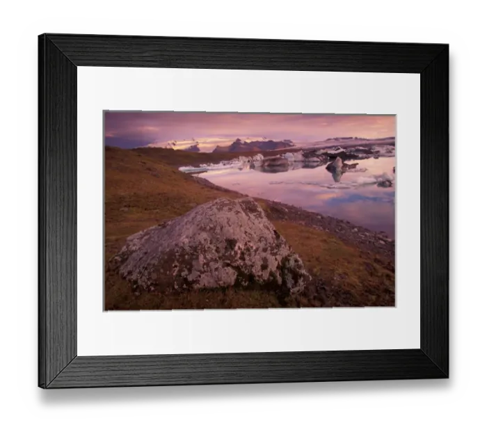 Framed Print : Europe, Iceland, Jokulsarlon lagoon