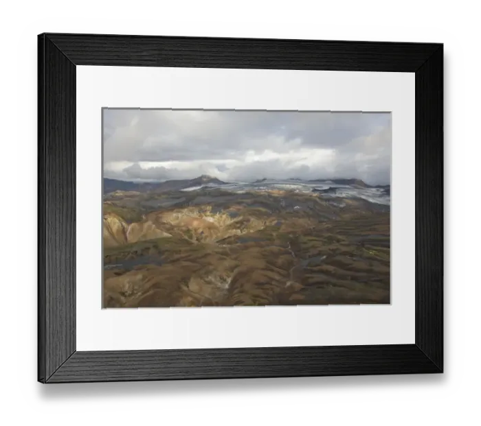 Framed Print : Iceland, Jokulgil. Aerial of the Landmannalaugar geothermal area. Credit as: Josh Framed Print : Iceland, Jokulgil. Aerial of the Landmannalaugar geothermal area. Credit as: Josh