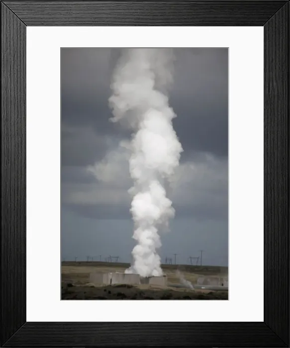 Framed Print : ICELAND20826_JUL2009_BARTRUFF. CR2-Plume of thermal steam rises from natural hot spring Framed Print : ICELAND20826_JUL2009_BARTRUFF. CR2-Plume of thermal steam rises from natural hot spring