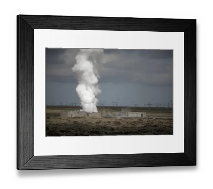 Framed Print : ICELAND20827_JUL2009_BARTRUFF. CR2-Plume of thermal steam rises from natural hot spring Framed Print : ICELAND20827_JUL2009_BARTRUFF. CR2-Plume of thermal steam rises from natural hot spring