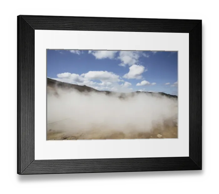 Framed Print : ICELAND21435_JUL2009_BARTRUFF. CR2- Visitor posing for photo by Northeastern Iceland s Framed Print : ICELAND21435_JUL2009_BARTRUFF. CR2- Visitor posing for photo by Northeastern Iceland s