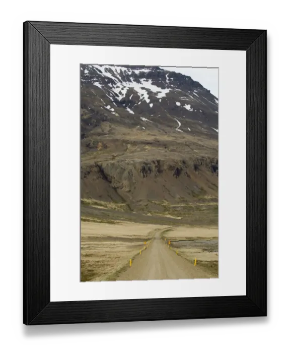 Framed Print : Gravel road near Breiddalswik, Iceland Framed Print : Gravel road near Breiddalswik, Iceland