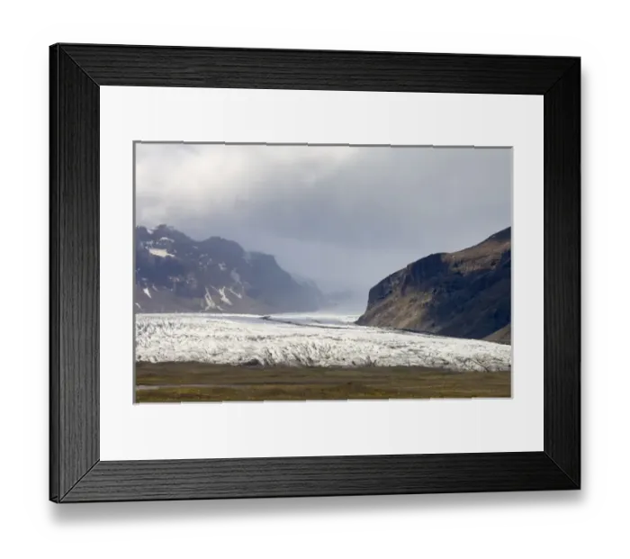Framed Print : Vatnajokull glacier, Skaftafell National Park, South coast, Iceland