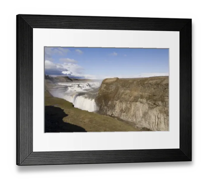 Framed Print : Gullfoss waterfalls, Iceland Framed Print : Gullfoss waterfalls, Iceland